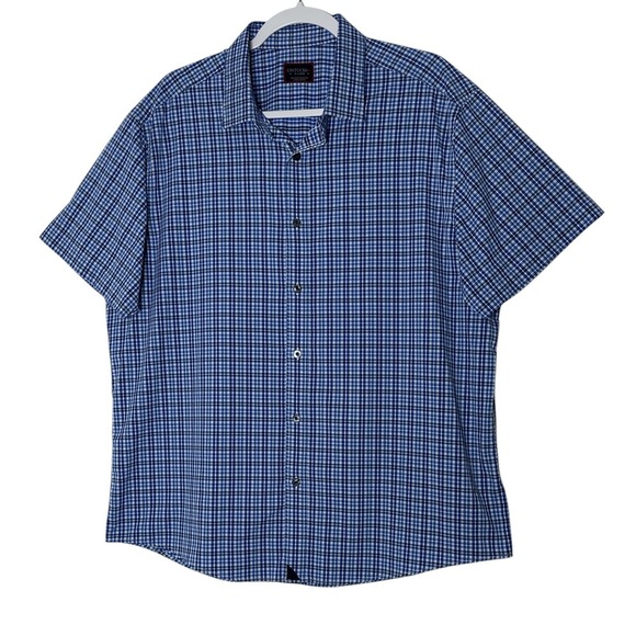 UNTUCKit Other - UNTUCKit Shirt Mens XL Plaid Short Sleeve Button Up Casual Comfy Soft Career‎